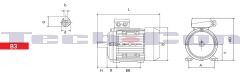 Motor pajzs talpas CHT motorhoz IEC90B3