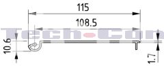 Tároló rendszer Profil 8 120x60 fedél 0.0.658.64